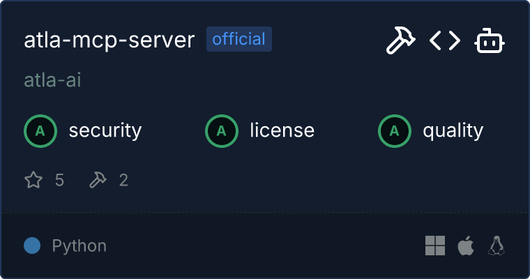 Atla MCP server