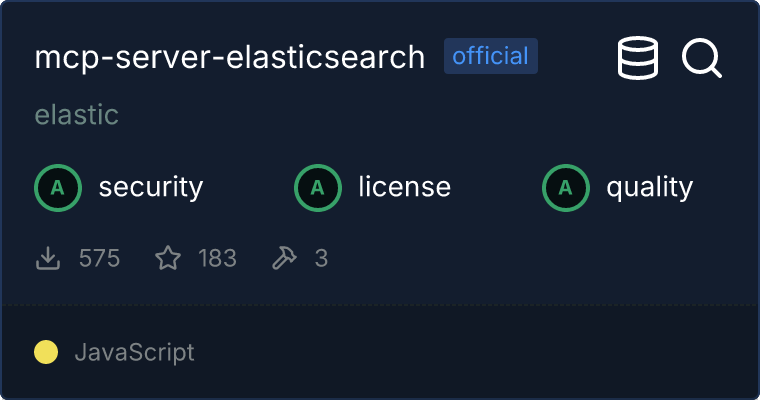 Elasticsearch Server MCP server