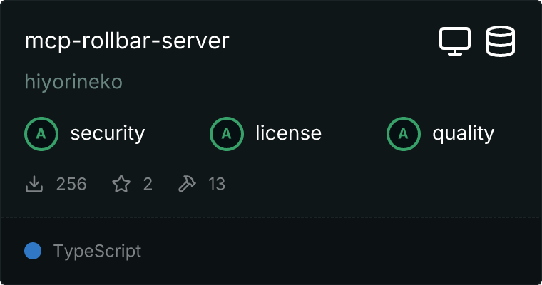 Rollbar Server MCP server