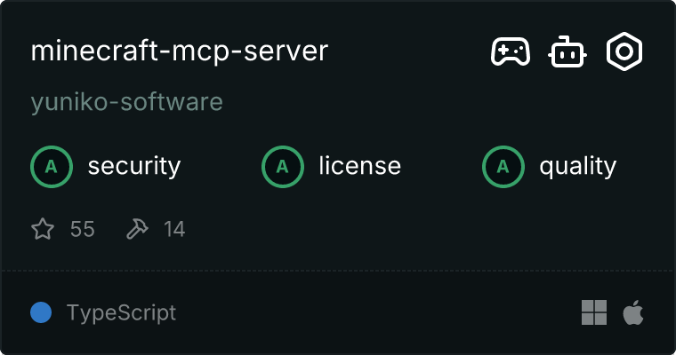 mcp-minecraft MCP server