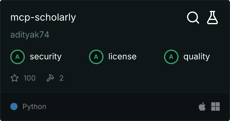 Scholarly Server MCP server