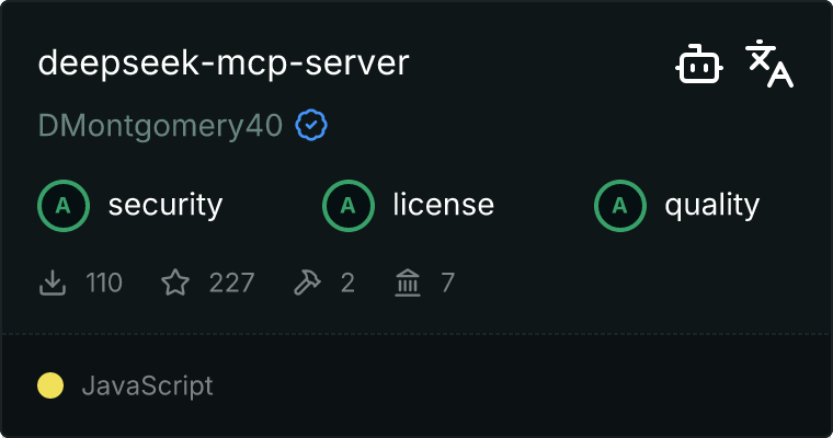 DeepSeek Server MCP server