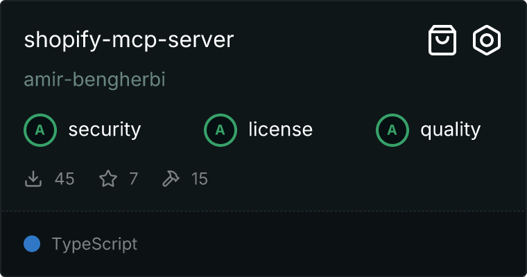 Shopify Server MCP server