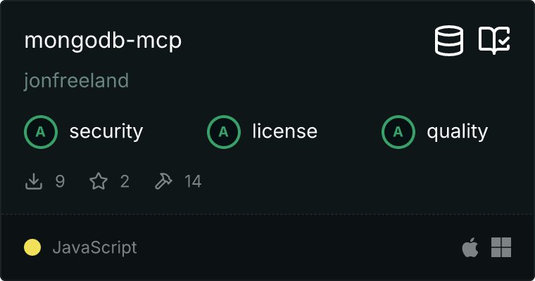 MongoDB Server MCP server