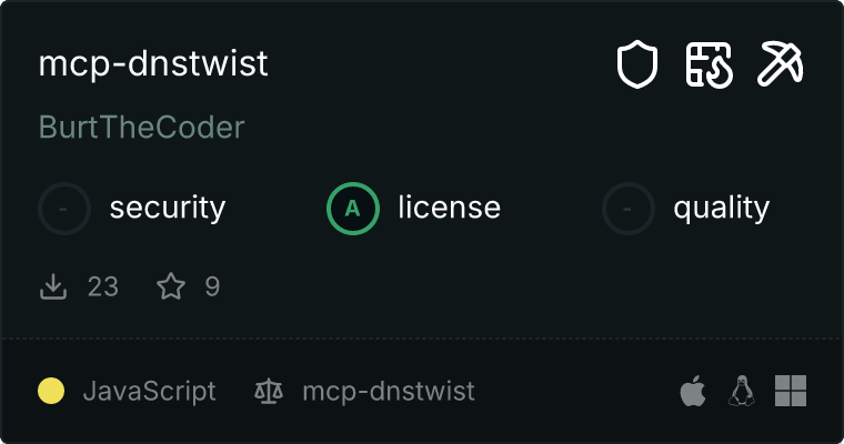 mcp-dnstwist MCP server