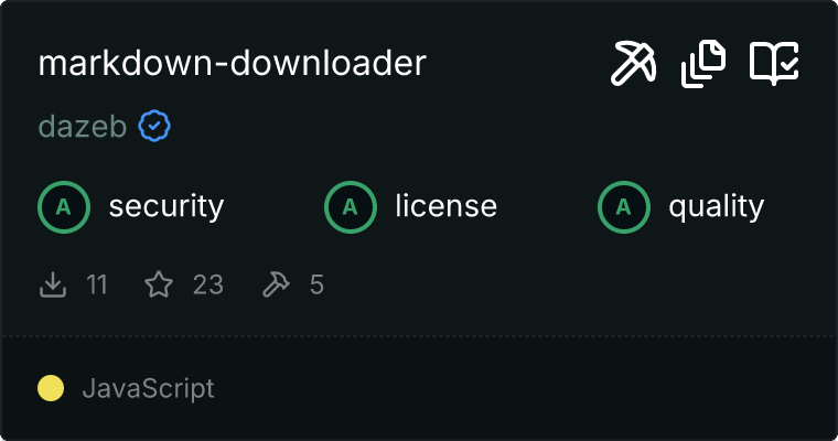 Markdown Downloader MCP server