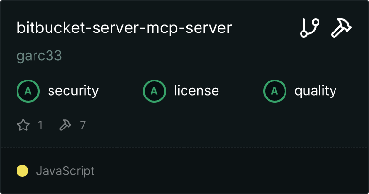 Bitbucket Server MCP server