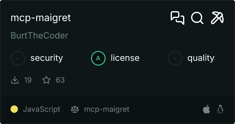 mcp-maigret MCP server