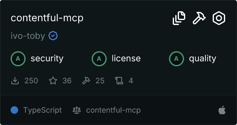 contentful-mcp MCP server