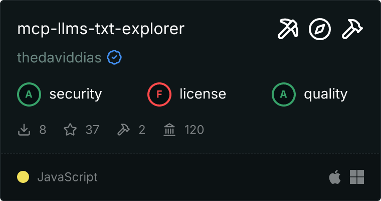 LLMS.txt Explorer MCP server