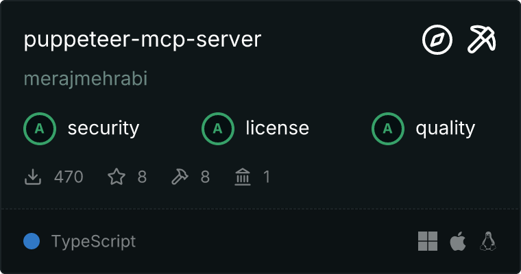 Puppeteer Server MCP server