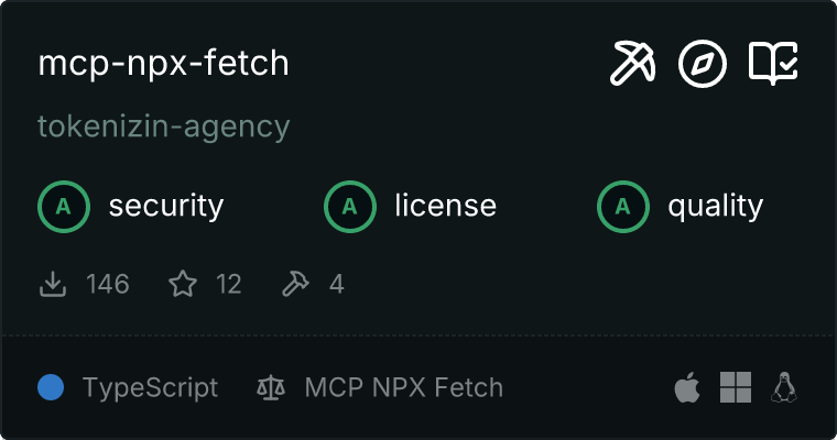 NPX Fetch MCP server