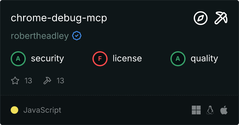 Chrome Debug Server MCP server