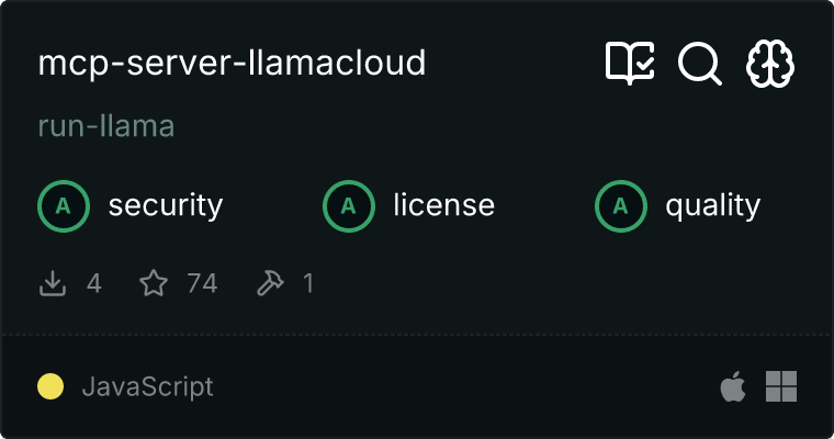 LlamaCloud Server MCP server