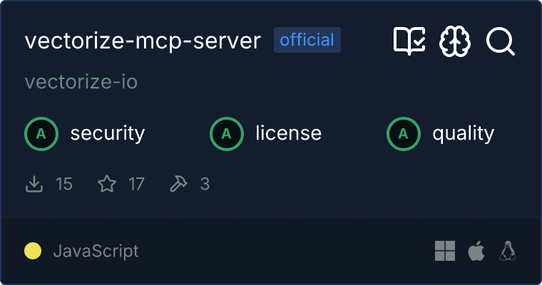 Vectorize MCP server