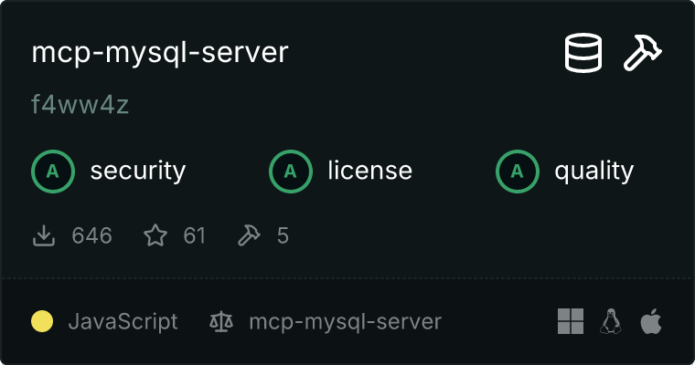 mcp-mysql-server MCP server