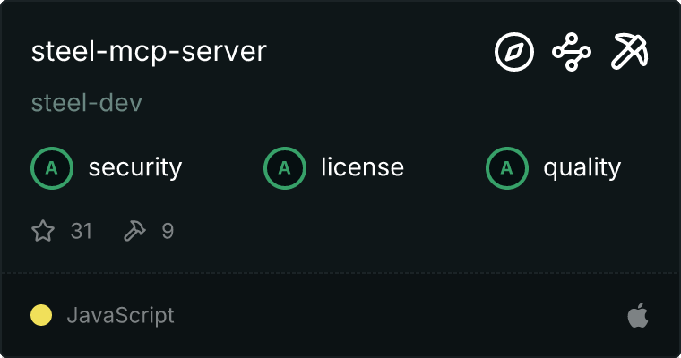 Steel Server MCP server