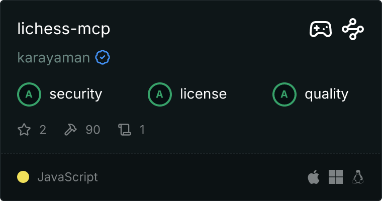 Lichess MCP server