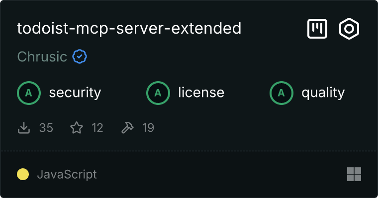 Todoist Server MCP server