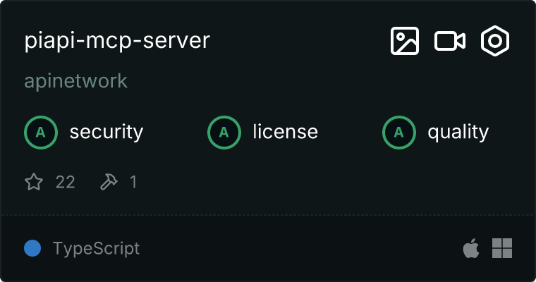 PiAPI-Server MCP server