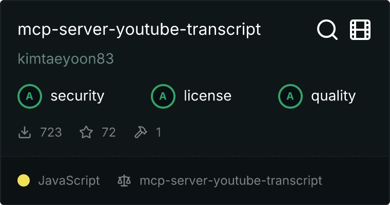 mcp-server-youtube-transcript MCP server